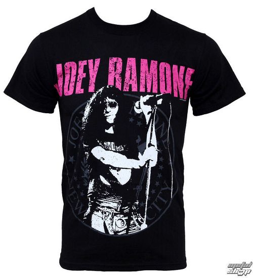 tričko pánske Joey Ramone - Mic Seal - EMI - TSB 7451