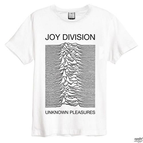 tričko pánske Joy Division - Unknown Pleasures - White - AMPLIFIED - ZAV210JDW
