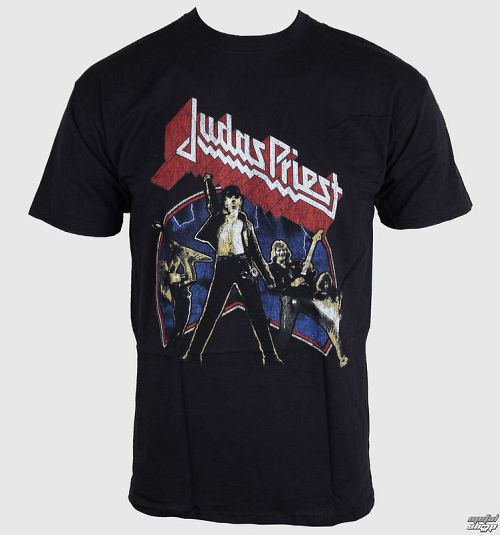tričko pánske Judas Priest - Unleashed - Black - ROCK OFF - JPTEE09MB