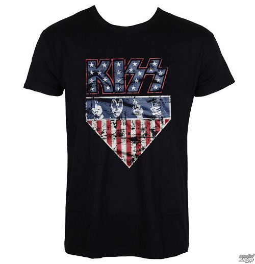 tričko pánske KISS - Stars & Stripes - HYBRIS - ER-1-&&string2&&010-H71-3-BK
