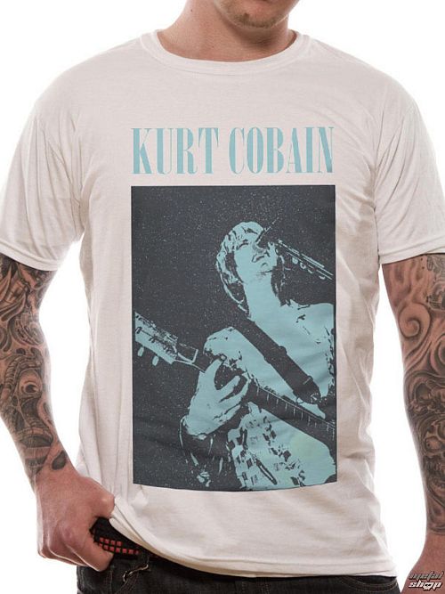 tričko pánske Kurt Cobain - Standing Blue Photo - LIVE NATION - RTKCO0102