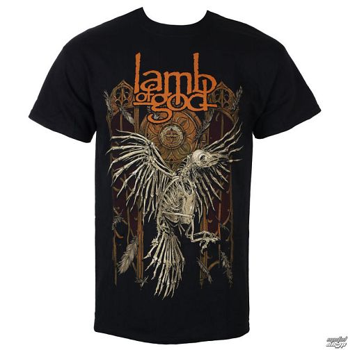 tričko pánske Lamb Of God - Crow - Black - ROCK OFF - LAMBTS01MB