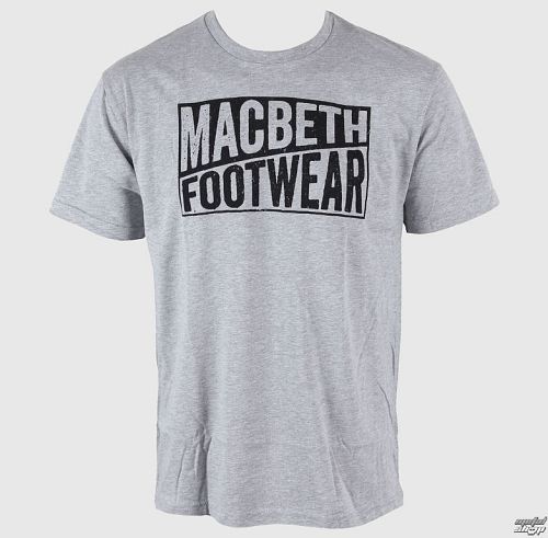 tričko pánské MACBETH - Old Type - Heather Grey Classic
