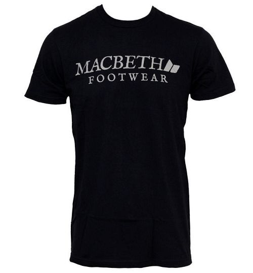 tričko pánske MACBETH - Vintage - Logo Black