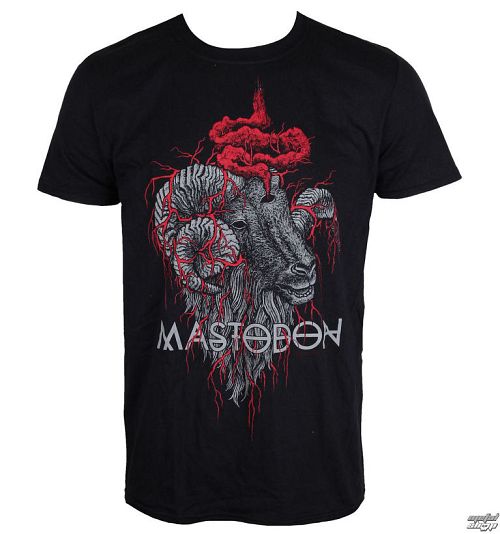 tričko pánske Mastodon - Rams Head - Black - ROCK OFF - MASTEE09MB