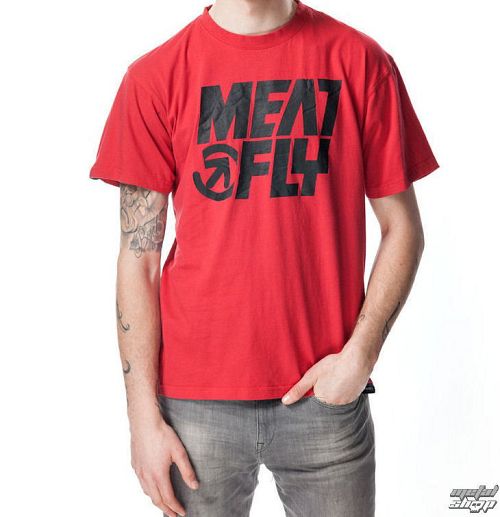 tričko pánske MEATFLY - INNERVIEW E - Ribbow Red