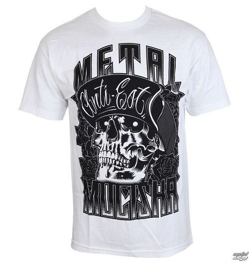 tričko pánske METAL MULISHA - WOODCUT - WHT - WHT_SP7518030.01