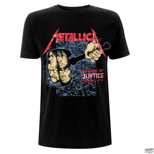 tričko pánske Metallica - Hammer Of Justice - Black - RTMTLTSBHOJ