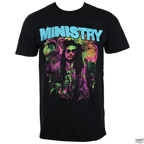tričko pánske Ministry - Trippy Al - Black - ROCK OFF - MINI01001A001