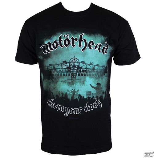 tričko pánske Motörhead - Clean your Clock Green - ROCK OFF - MHEADTEE38MB