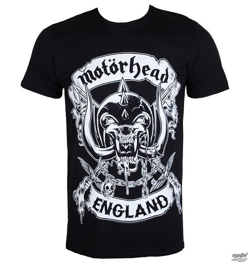 tričko pánske Motörhead - Crosses Sword England - Black - ROCK OFF - MHEADTEE42MB