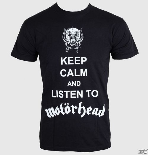 tričko pánske Motörhead - Keep Calm - Black - ROCK OFF - MHEADTEE23MB