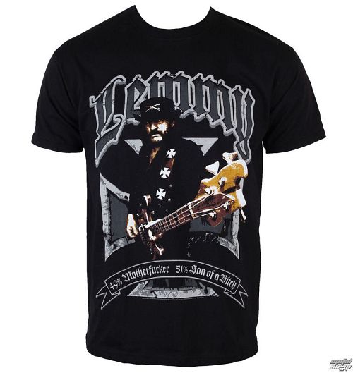 tričko pánske Motörhead - Lemmy Iron Cross 49 percent - ROCK OFF - LEMTS01MB