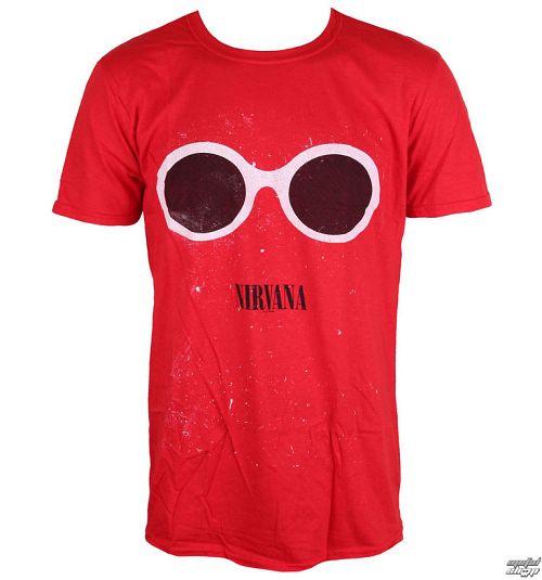 tričko pánske Nirvana - Red Sunglasses - PLASTIC HEAD - RTNIR067