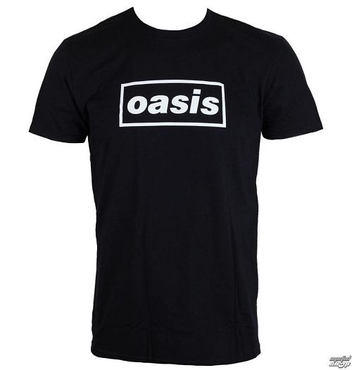 tričko pánske Oasis - Black Logo - LIVE NATION - PE12370TSBP