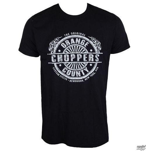 tričko pánske ORANGE COUNTY CHOPPERS - Circle Stamp - Black - OCCTS00802