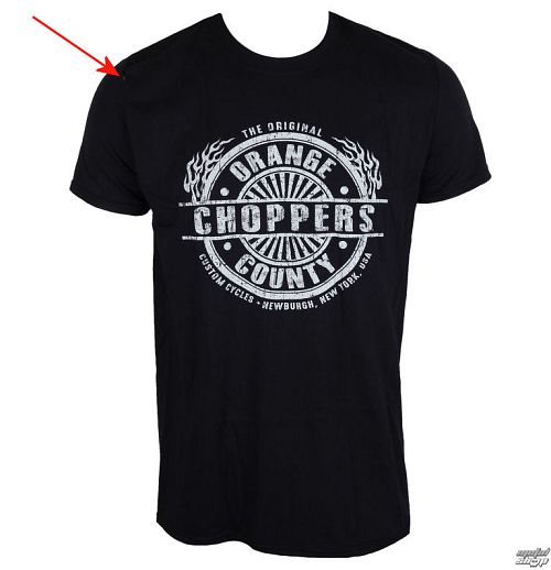 tričko pánske ORANGE COUNTY CHOPPERS - Circle Stamp - Black - POŠKODENÉ - NI081