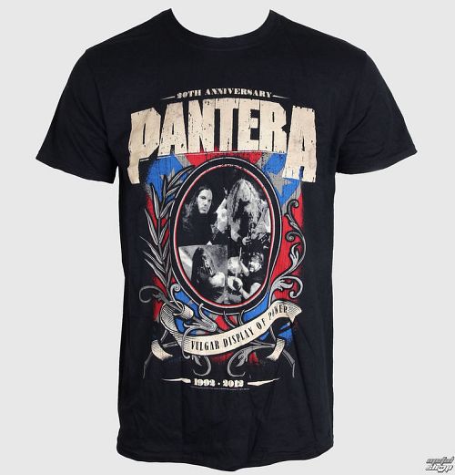 tričko pánske Pantera - Anniversary Shield - ROCK OFF - PANTS02MB