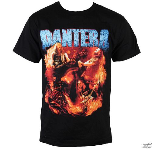 tričko pánske Pantera - Flames Vintage - BRAVADO - 31511257