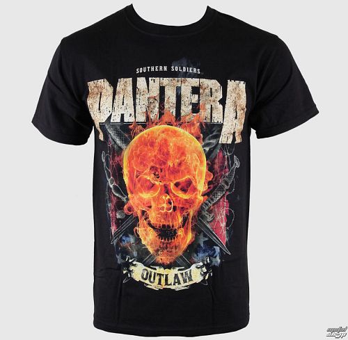 tričko pánske Pantera - Outlaw Skull - BRAVADO USA - PNA1015