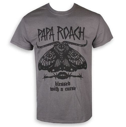 tričko pánske Papa Roach - Blessed Curse - Charcoal - KINGS ROAD - 20097257