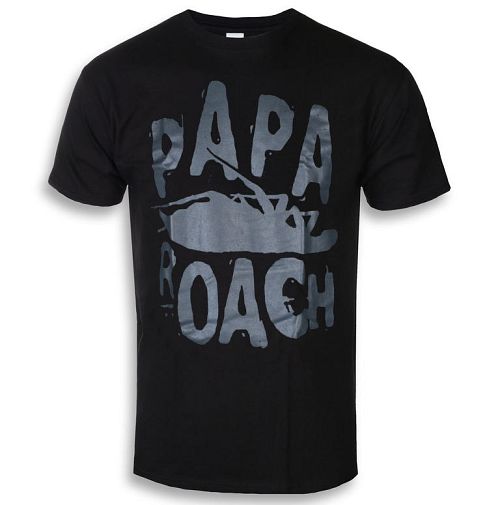 tričko pánske Papa Roach - Classic Logo - Black - KINGS ROAD - 20097545