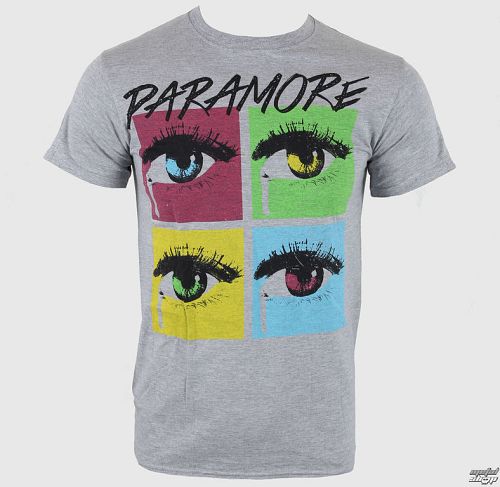 tričko pánske Paramore - Pop Tear Sports Grey - LIVE NATION - PE10201TSC
