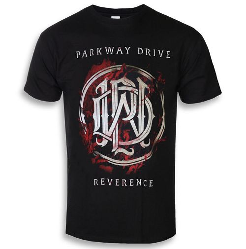 tričko pánske Parkway Drive - Rev. Monogram - Black - KINGS ROAD - 20118950
