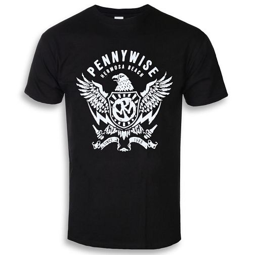 tričko pánske Pennywise - Eagle - Black - KINGS ROAD - 20107456