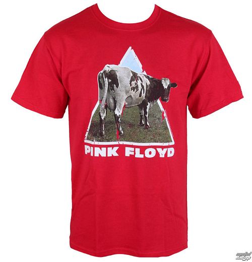 tričko pánske Pink Floyd - Atom Heart - Red - LOW FREQUENCY - PFTS05004R