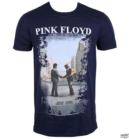 tričko pánske Pink Floyd - Burning Man Navy - LOW FREQUENCY - PFTS06011N
