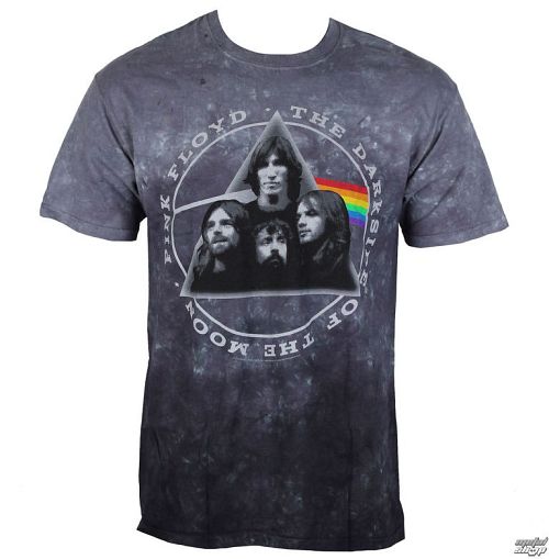 tričko pánske Pink Floyd - Dark Side Group Tie-Dye - LIQUID BLUE - 11804