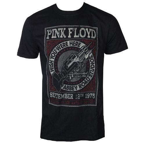 tričko pánske Pink Floyd - WYWH Abbey Road Studios - Black - ROCK OFF - PFTEE105MB