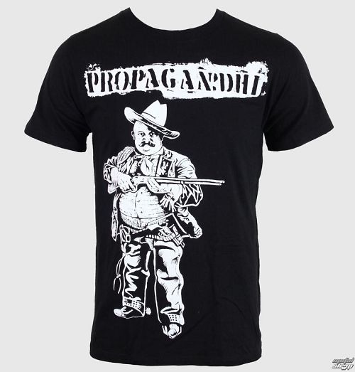 tričko pánske Propagandhi - Cowboy - Black - KINGS ROAD - 00062