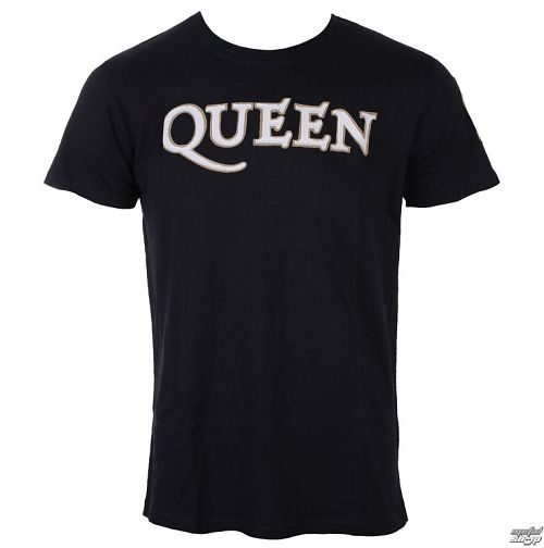 tričko pánske Queen - Logo & Crest - ROCK OFF - QUAPSLUB01MN