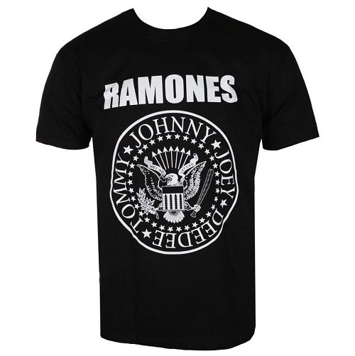 tričko pánske RAMONES - CREST - BLACK - LIVE NATION - PE17142TSB
