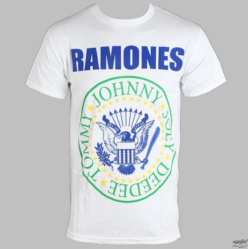 tričko pánske Ramones - Soccer - White - BRAVADO - RMN1349