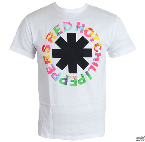 tričko pánske Red Hot Chili Peppers - Hyper Colour Logo - White - AMPLIFIED - ZAV210MLA