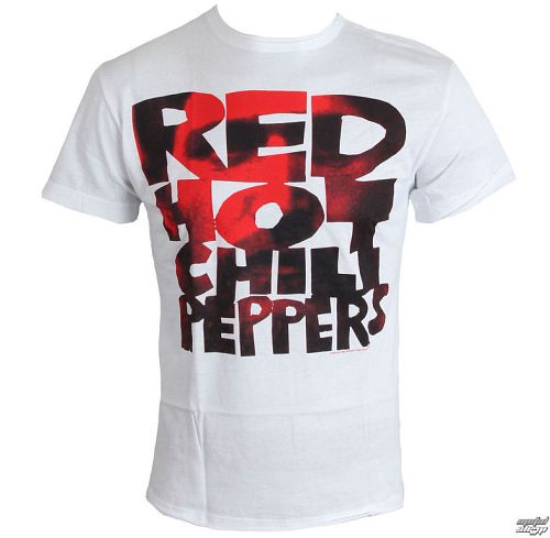 tričko pánske Red Hot Chili Peppers - Type Face Fill - White - AMPLIFIED - ZAV210CPF