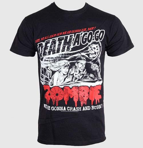 tričko pánske Rob Zombie - Crash Men's - Black - ROCK OFF - RZTEE02