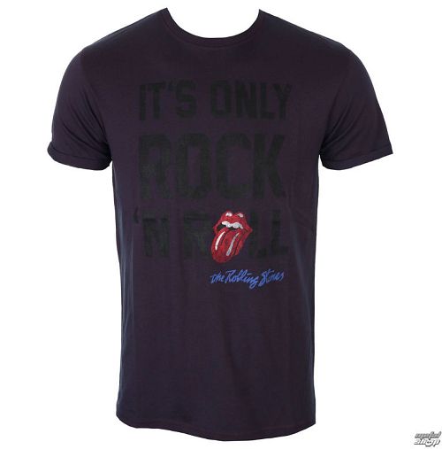 tričko pánske Rolling Stones - IORNR - Navy / Red - ROCK OFF - RSBO02MNR