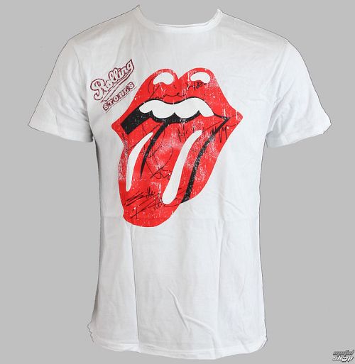 tričko pánske Rolling Stones - Tongue - AMPLIFIED - White - AV210STA
