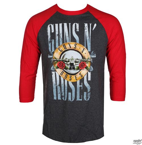 tričko pánske s 3/4 rukávom Guns N' Roses - STACK LOGO - BRAVADO - 12161843