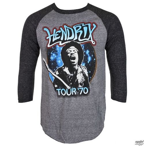 tričko pánske s 3/4 rukávom Jimi Hendrix - AUTHENTC 70 TOUR - BRAVADO - 19751187