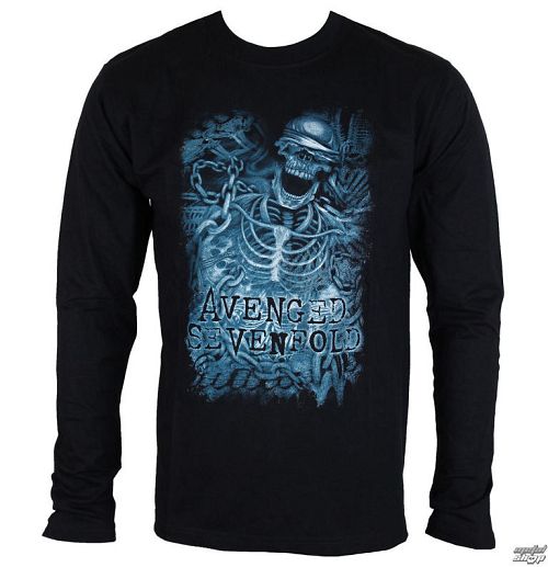 tričko pánske s dlhým rukávom Avenged Sevenfold - Chained Skeleton - ROCK OFF - ASLS07MB