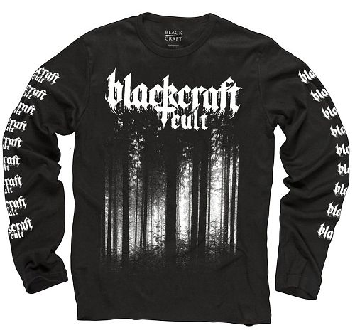 tričko pánske s dlhým rukávom BLACK CRAFT - Black Metal Forest - MLS008BF