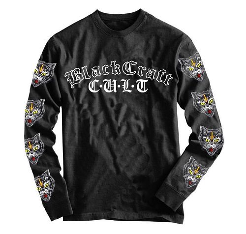 tričko pánske s dlhým rukávom BLACK CRAFT - Hell Cat - MLS007HC