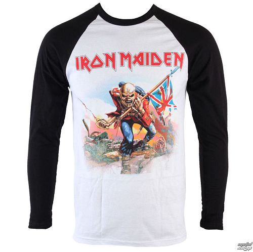 tričko pánske s dlhým rukávom Iron Maiden - Trooper - ROCK OFF - IMRL04MW