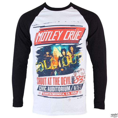 tričko pánske s dlhým rukávom Mötley Crüe - SATD Tour - ROCK OFF - MOTLS02MW
