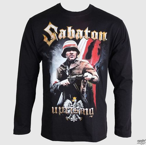 tričko pánske s dlhým rukávom Sabaton - Uprising - Black - CARTON - 395